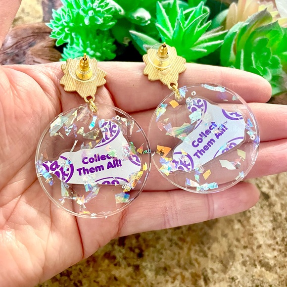 Lisa Frank Rare Porpoise Popsicle Earrings - Picture 5 of 5